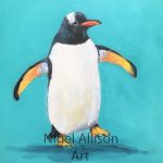 Gentoo Penguin Blue