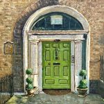 Green Dublin Door